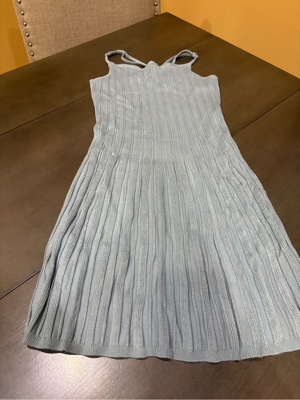 Abercrombie & Fitch Pleated Mini Sweater Dress